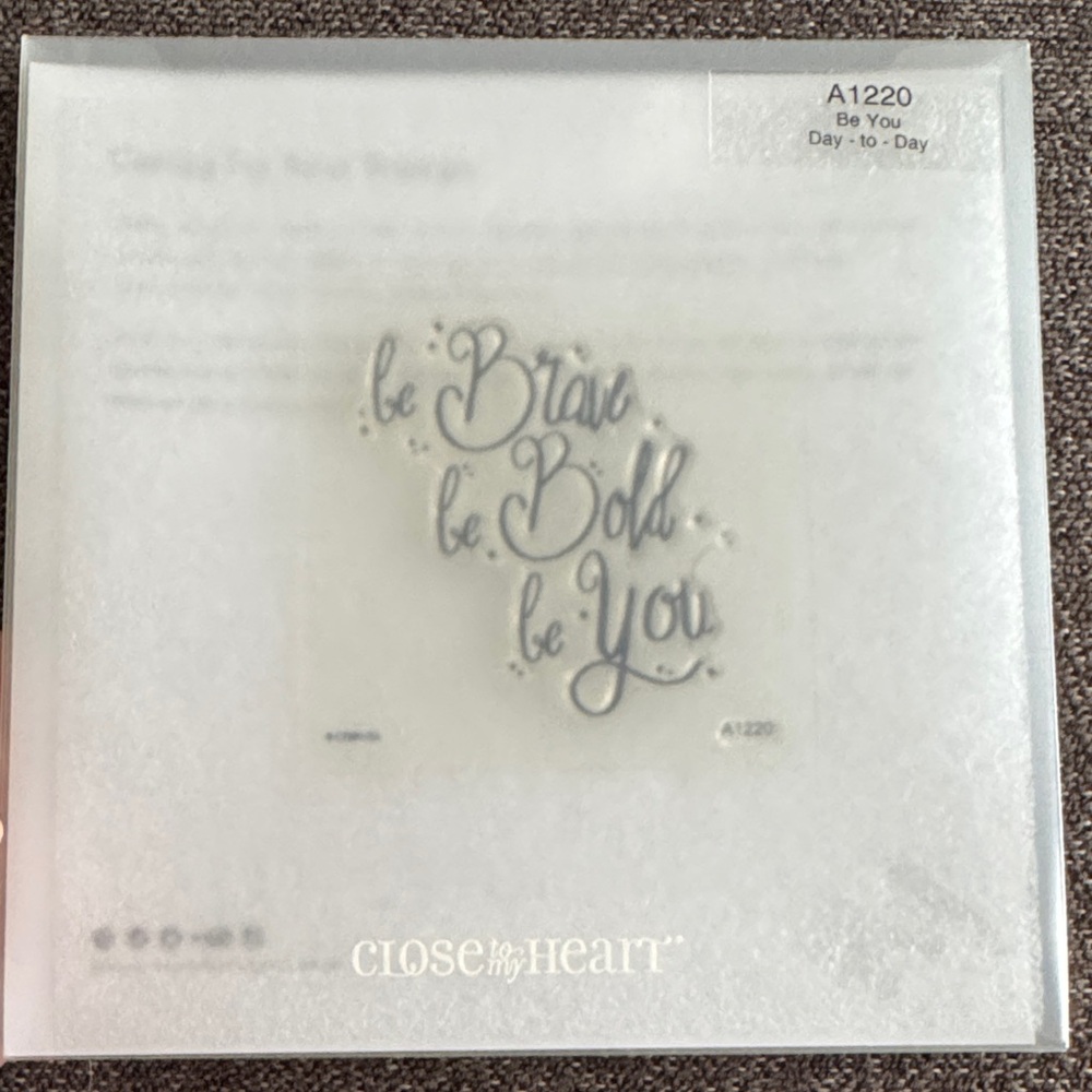 Close to My Heart Be You Wall Stamp - Gray